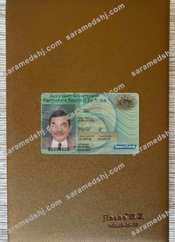 Australia permanent residence card photolook FRONT